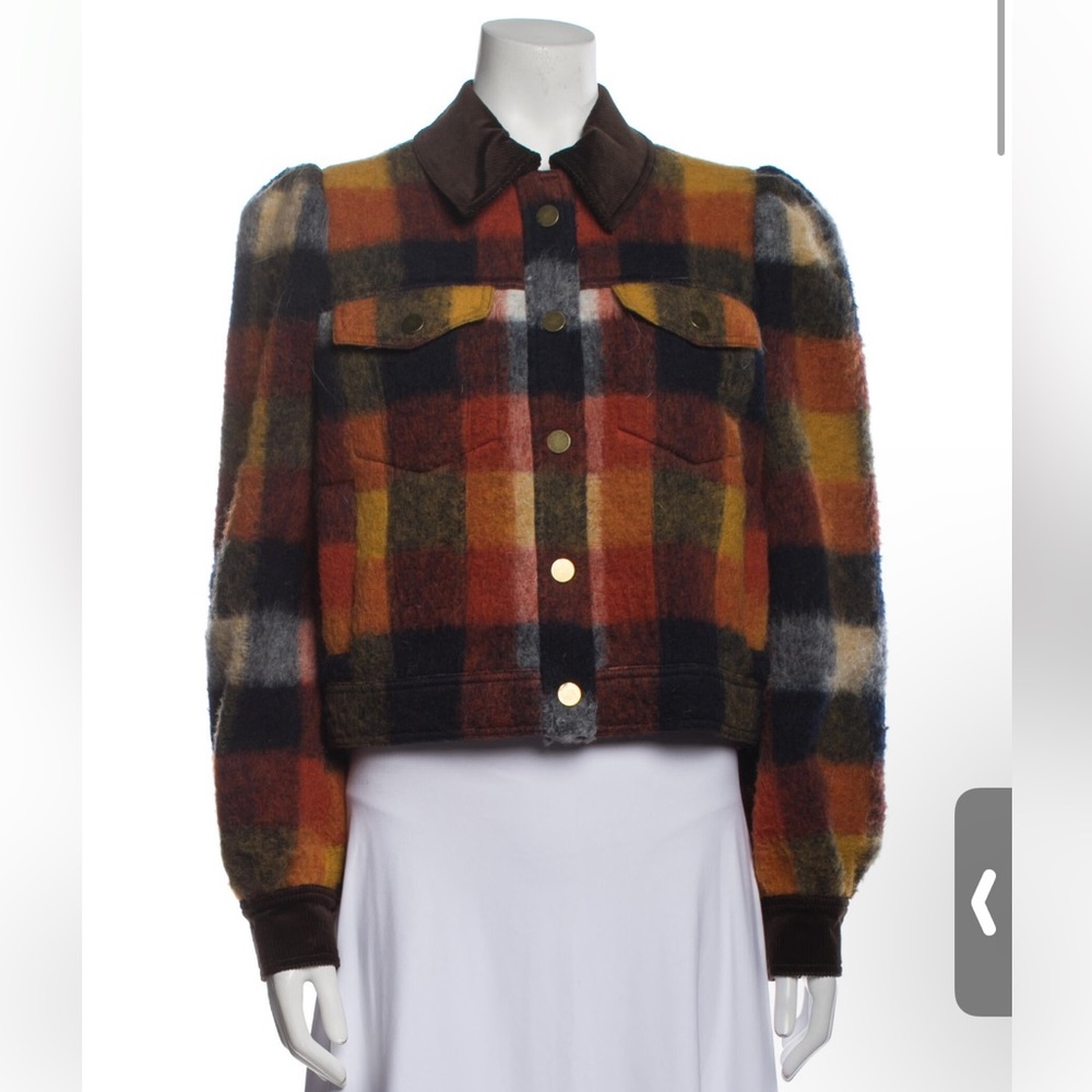 Veronica beard, plaid print jacket. Size 4